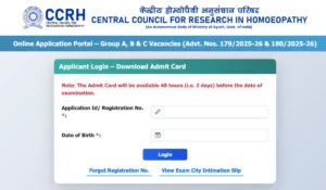 CCRH Delhi Admit Card 2025