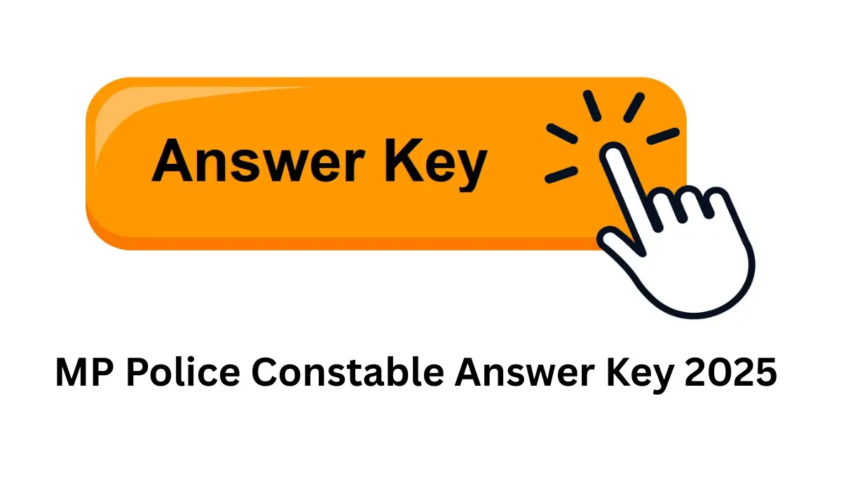 MP Police Constable Answer Key 2025