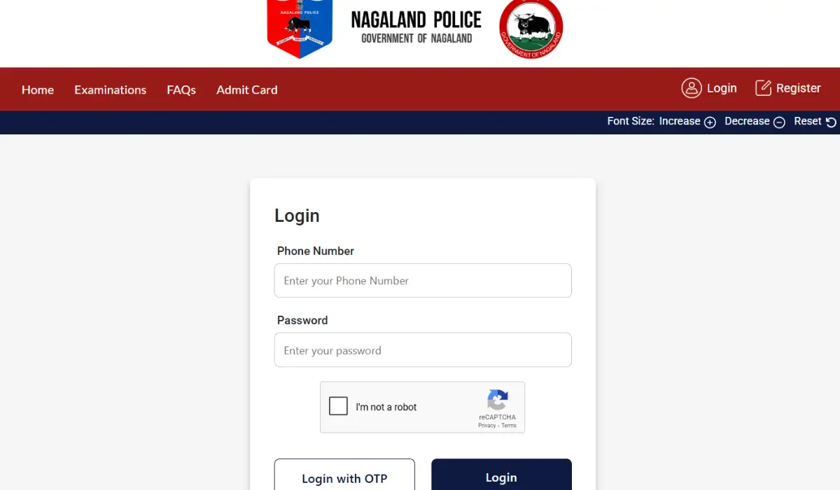 Nagaland Police Constable Admit Card 2025