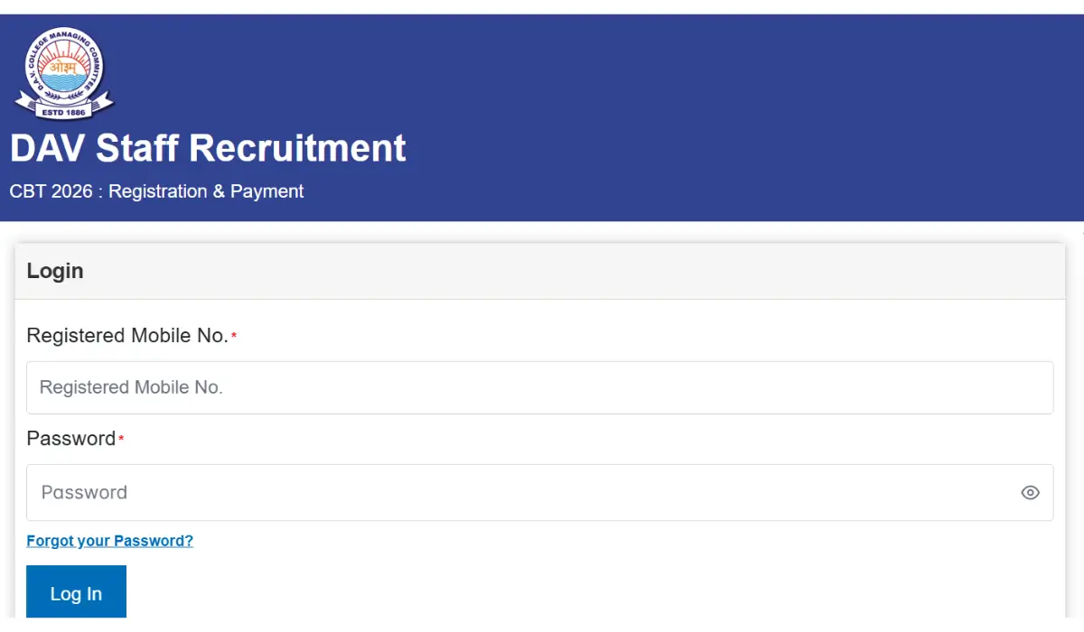 DAV Staff Admit Card 2025