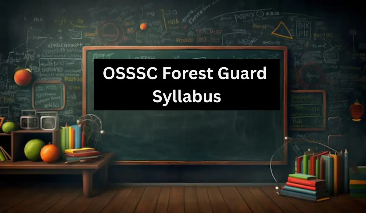 osssc forest guard syllabus