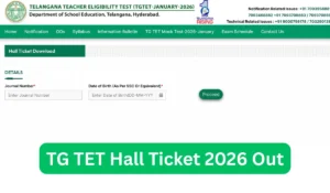 TG TET Hall Ticket 2026