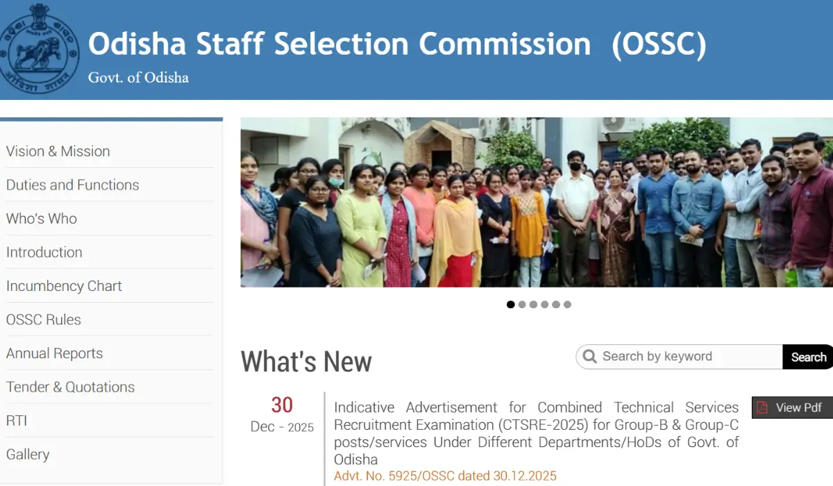 OSSC JE Recruitment 2026