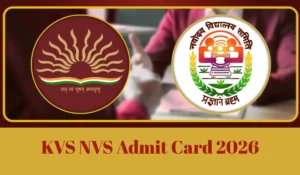 kvs nvs admit card 2026