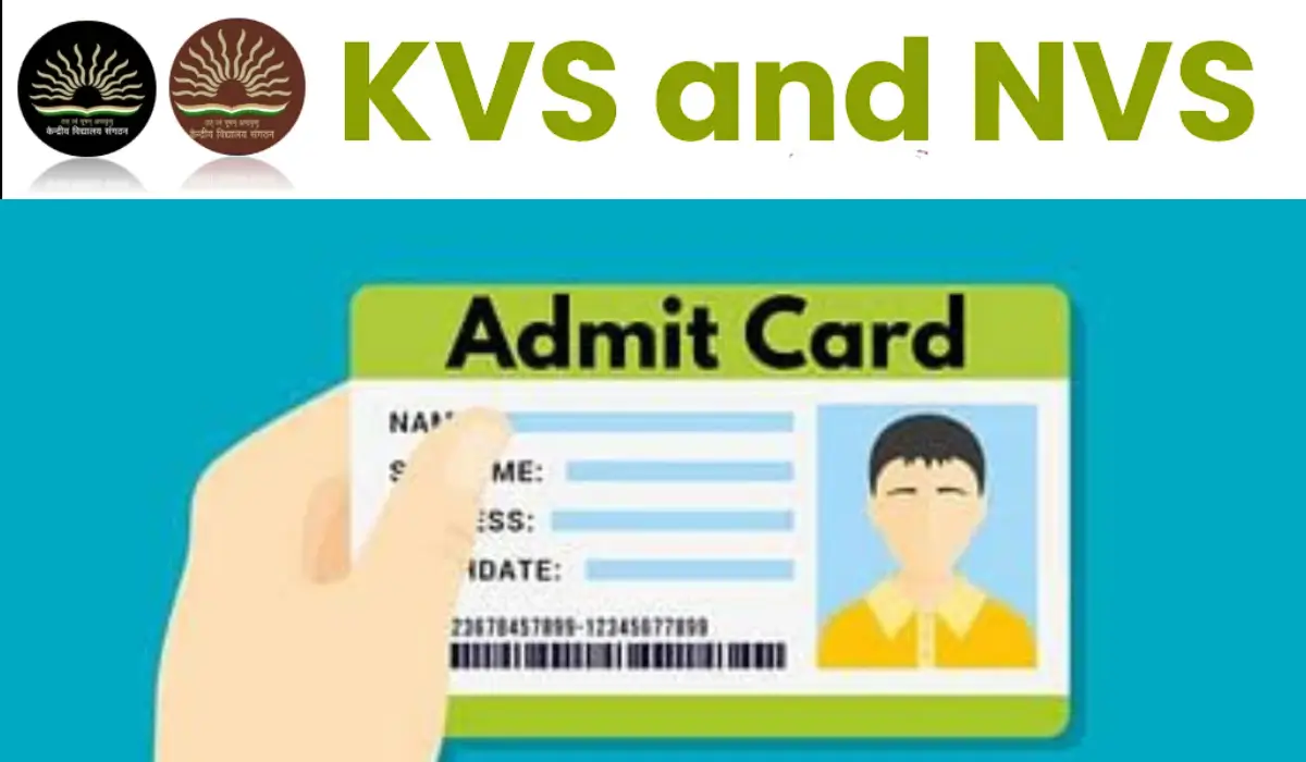 kvs nvs admit card 2026 pdf download