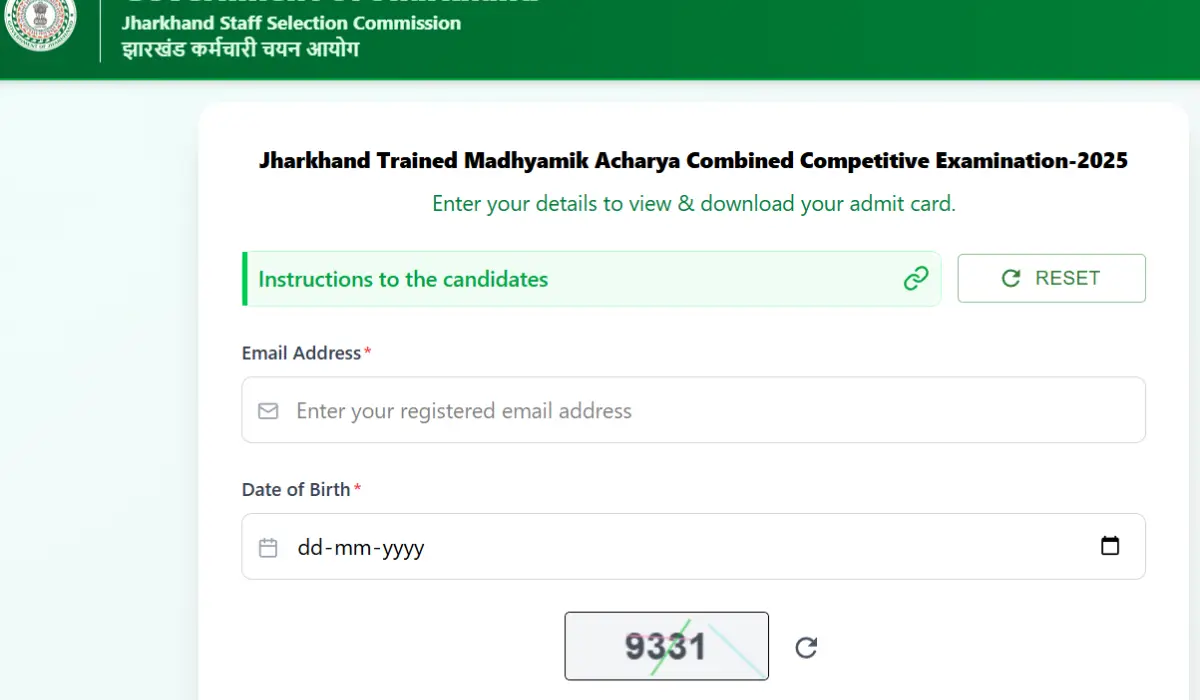 Jharkhand JSSC Secondary Teacher Admit Card 2026