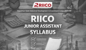RIICO Junior Assistant Syllabus