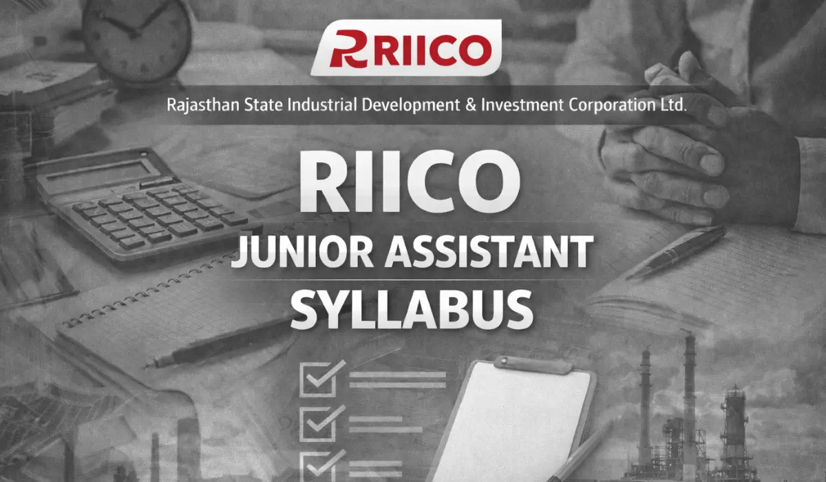 RIICO Junior Assistant Syllabus