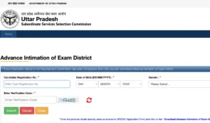 upsssc junior assistant exam city