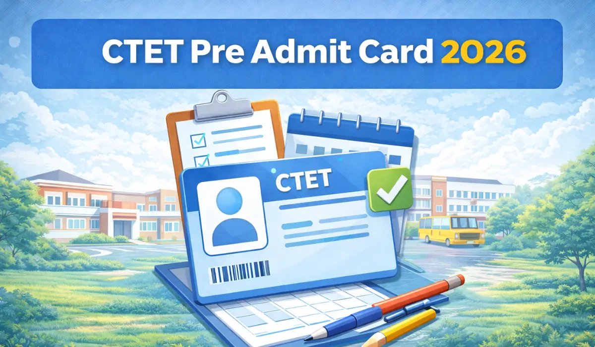 ctet pre admit card 2026