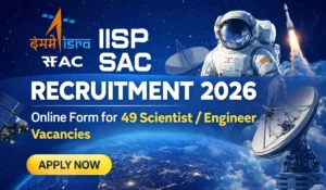 ISRO SAC Recruitment 2026