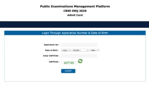 cbse recruitment admit card