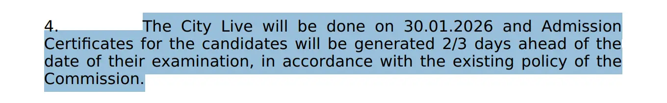 SSC MTS Exam City Intimation 2026 Out Today, Check Your City & Shift Timing_3.1