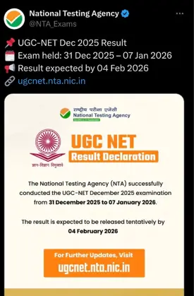 UGC NET Result 2025-26 Release Date Out, Check Official Date & Notice_3.1