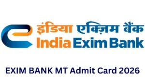 exim bank mt admit card