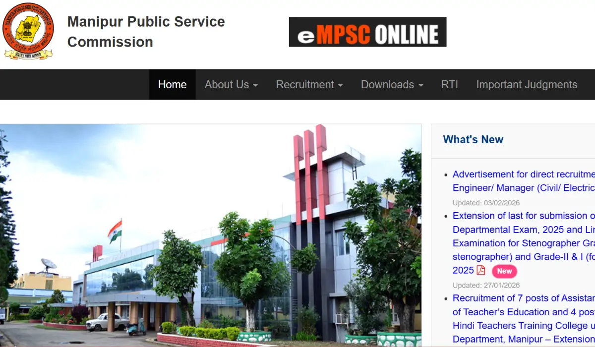 Manipur PSC Recruitment 2026