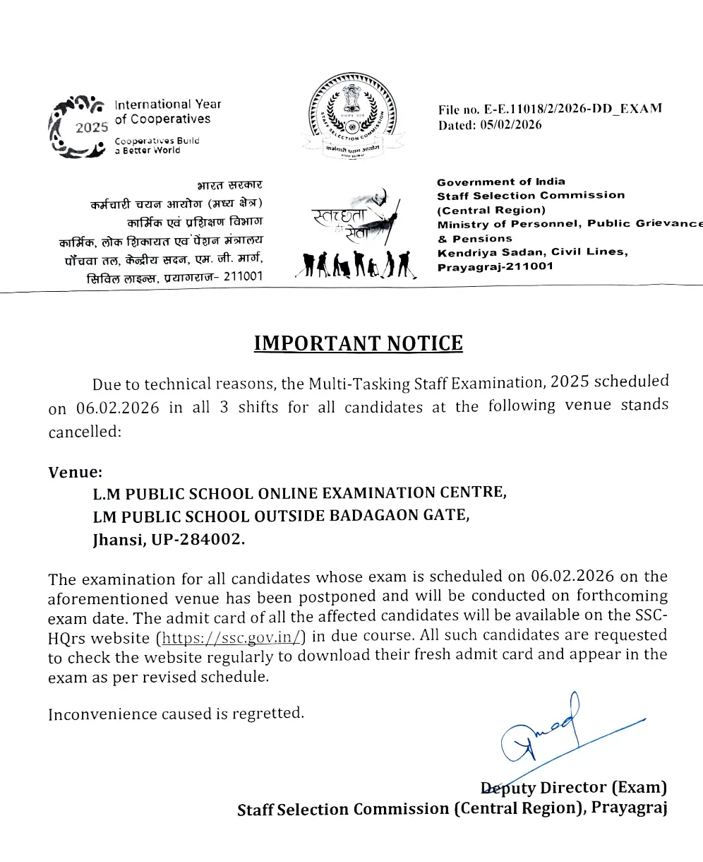 SSC MTS Exam 2025-26 Cancelled at Multiple Centres Due to Technical Issues_4.1