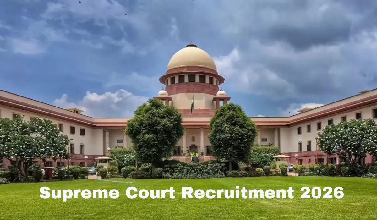 Supreme Court Recruitment 2026