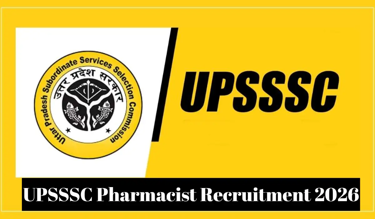 UPSSSC Pharmacist Recruitment 2026
