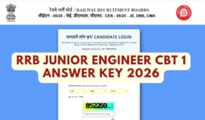 RRB JE Answer Key