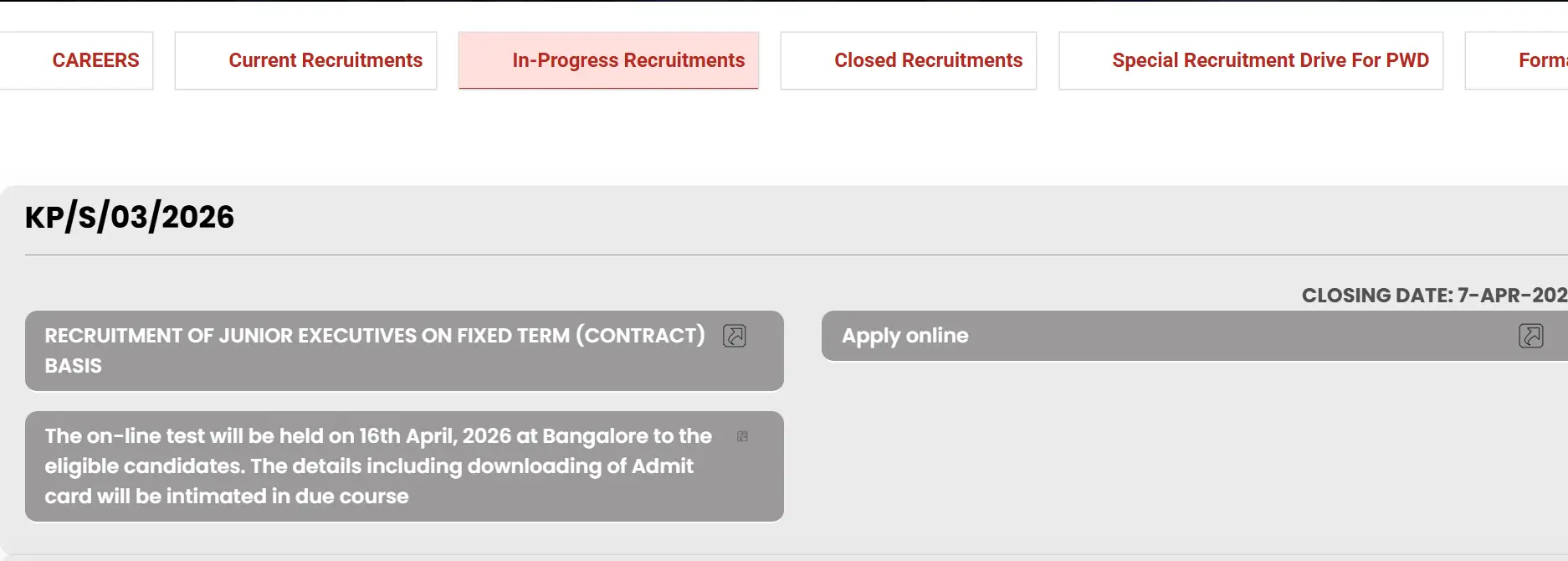 BEML Junior Executive Exam Date 2026 Out, Check Official Schedule_3.1