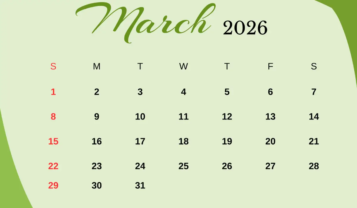 Important Days in March 2026