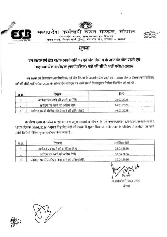 MP Forest Guard & Jail Prahari Vacancy 2026 Out, Apply Online Before 30 April_3.1