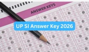 UP SI Answer Key 2026