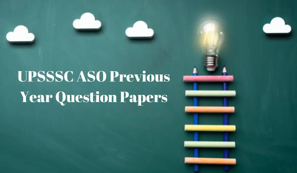 UPSSSC ASO Previous year paper