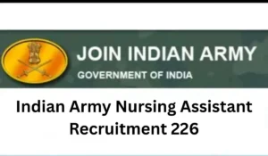 Indian Army Nursing Assistant Recruitment 2026
