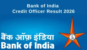 Bank of India Credit Officer Result 2026