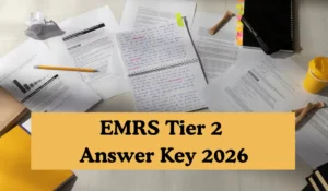 EMRS Tier 2 Answer Key 2026