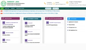 TS DEECET Notification 2026
