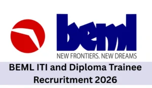 BEML ITI and Diploma Trainee Recruitment 2026