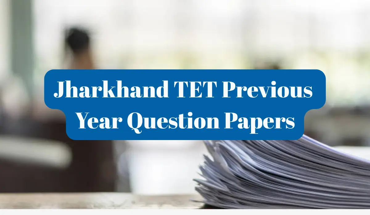 jharkhand tet previous year papers