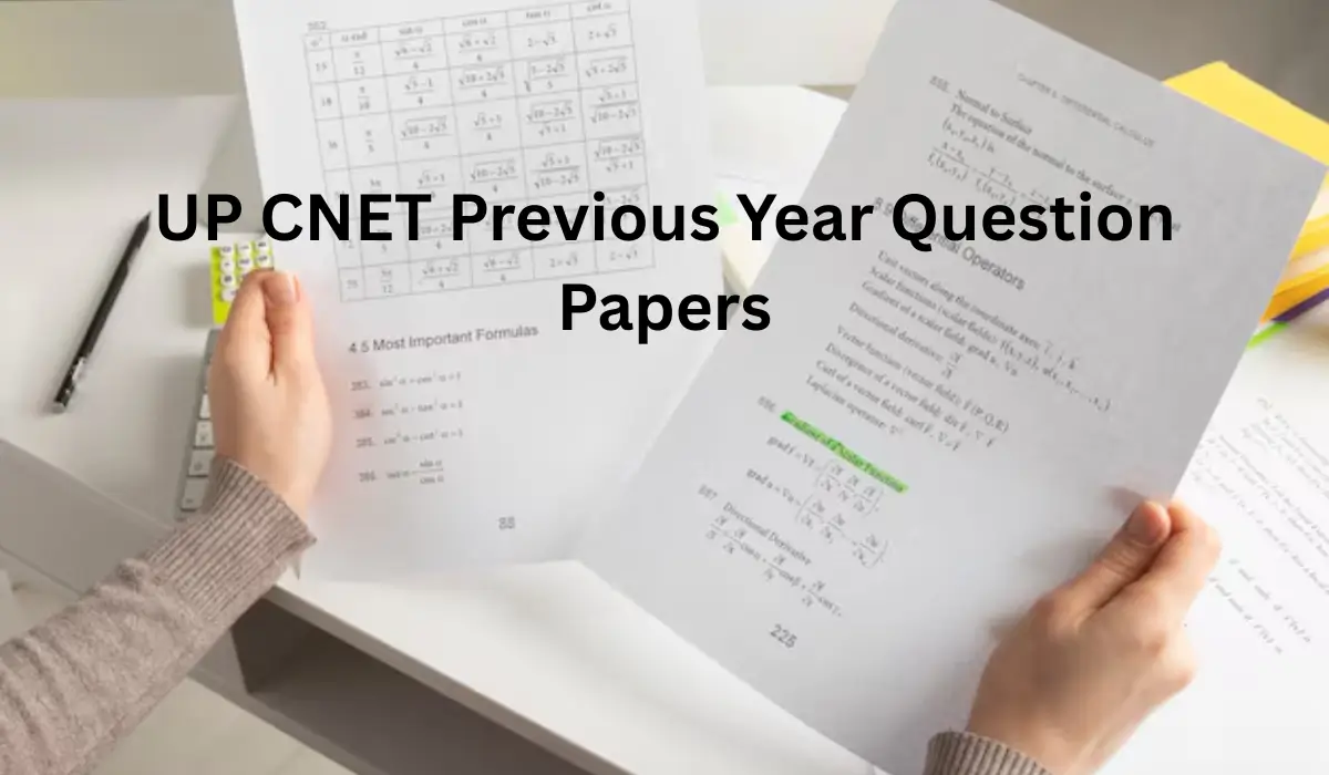 UP CNET Previous Year Question Papers