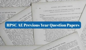RPSC AE Previous Year Question Papers