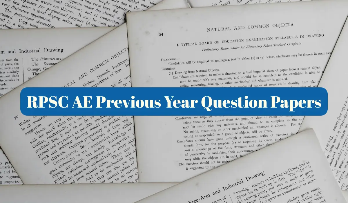 RPSC AE Previous Year Question Papers