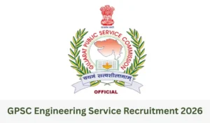 gpsc engineering service recruitment 2026