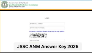 JSSC ANM Answer Key 2026