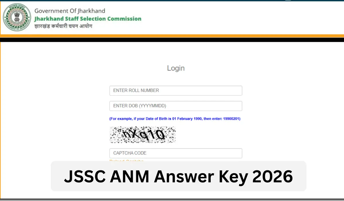 JSSC ANM Answer Key 2026