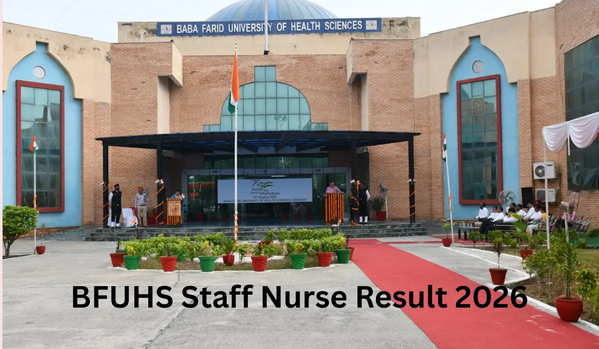 BFUHS Staff Nurse Result 2026