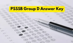 psssb group d answer key