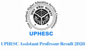 uphesc assistant professor result