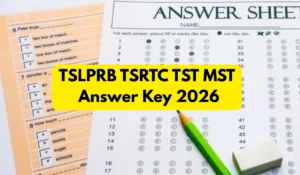 TSLPRB TSRTC TST MST Answer Key
