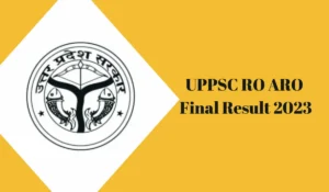 uppsc ro aro final result 2023