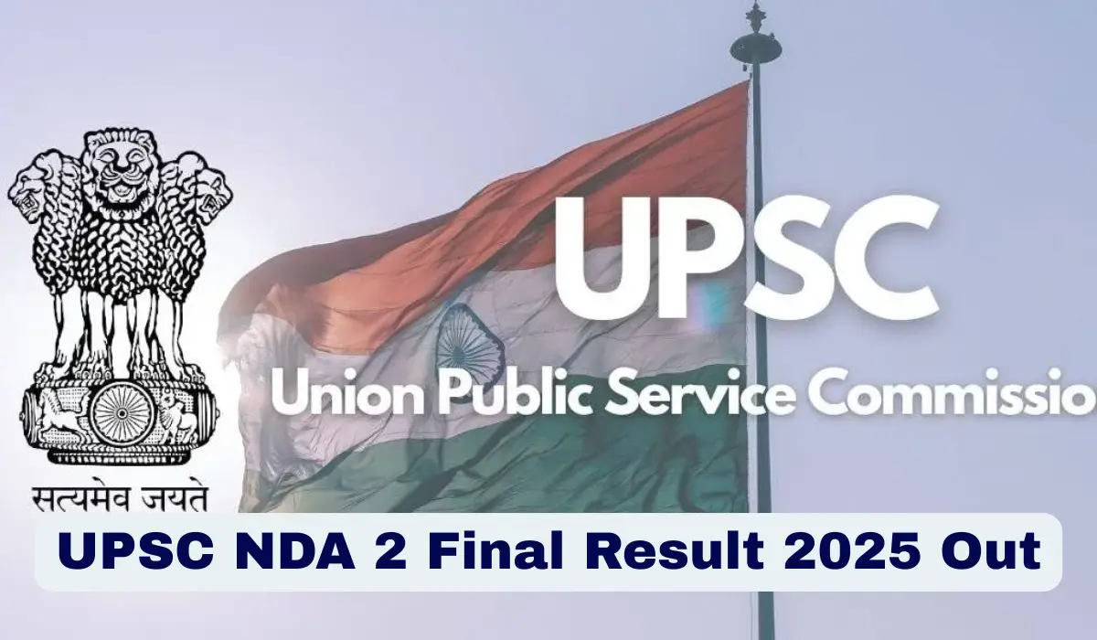 upsc nda 2 final result 2025