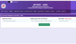 AP ECET Hall Ticket