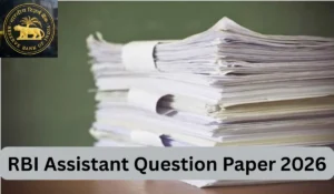 rbi assistant question paper 2026