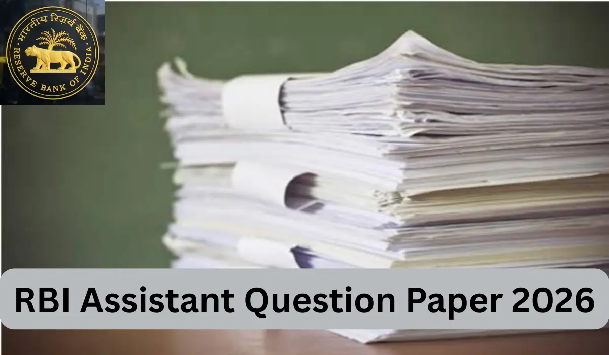rbi assistant question paper 2026